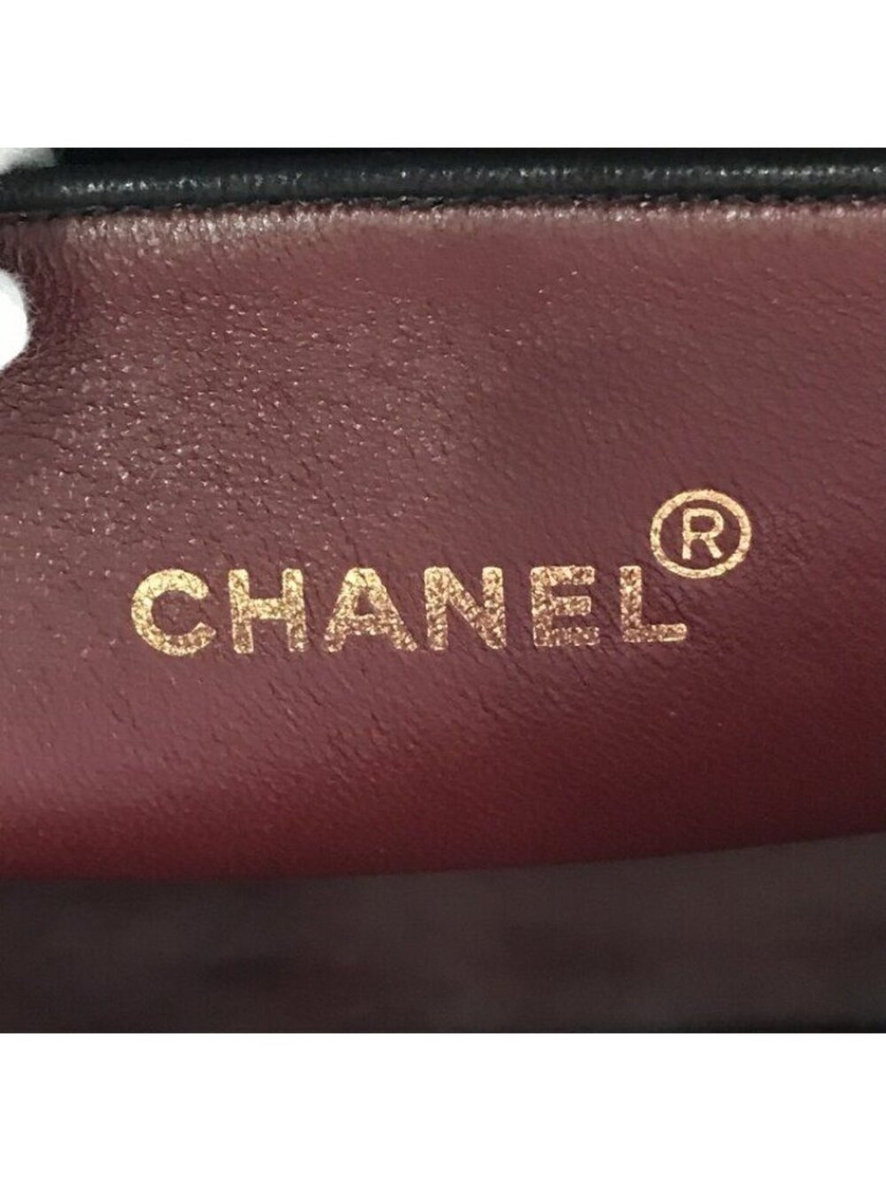 Chanel CC Logo Quilted Lambskin Chain Tote Black Purse - Picture 9 of 10